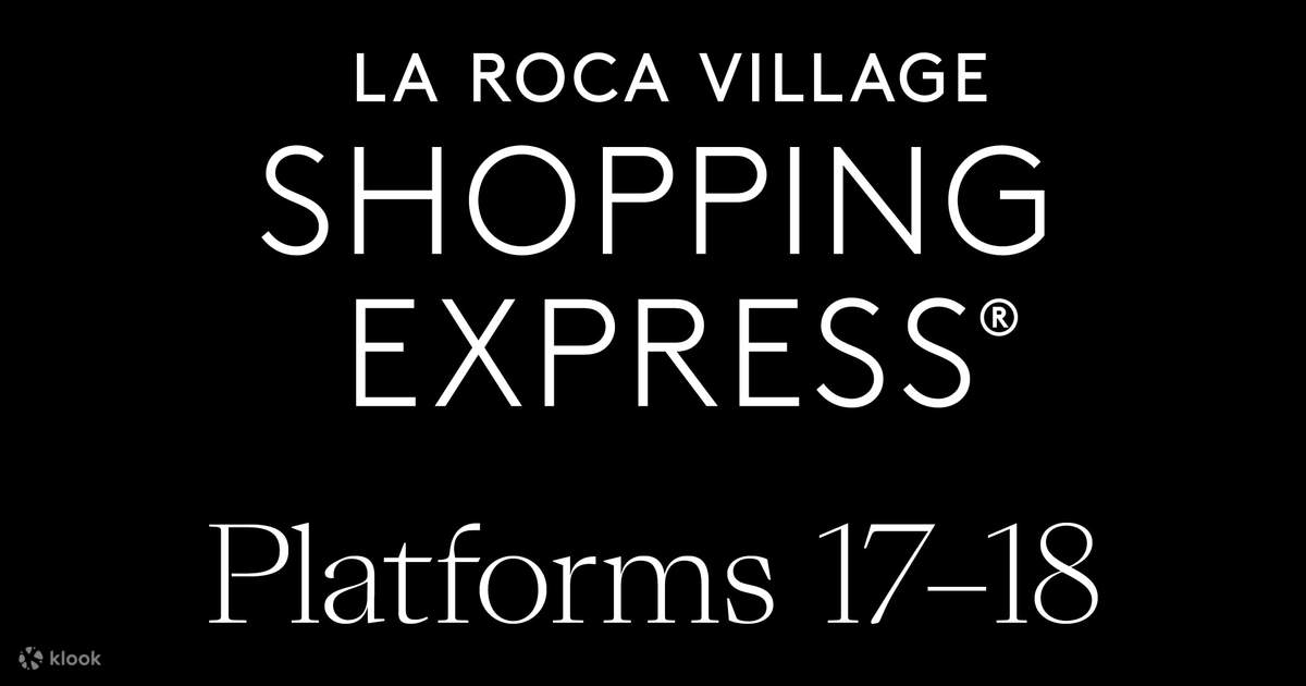 La Roca Village Shopping Express With A Vip Savings Card in Barcelona